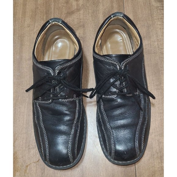 Dockers Men\'s Pro‎ Style Derby Oxfords Black Leather 12 Medium Gently Used 2025 Dockers Men main image 3